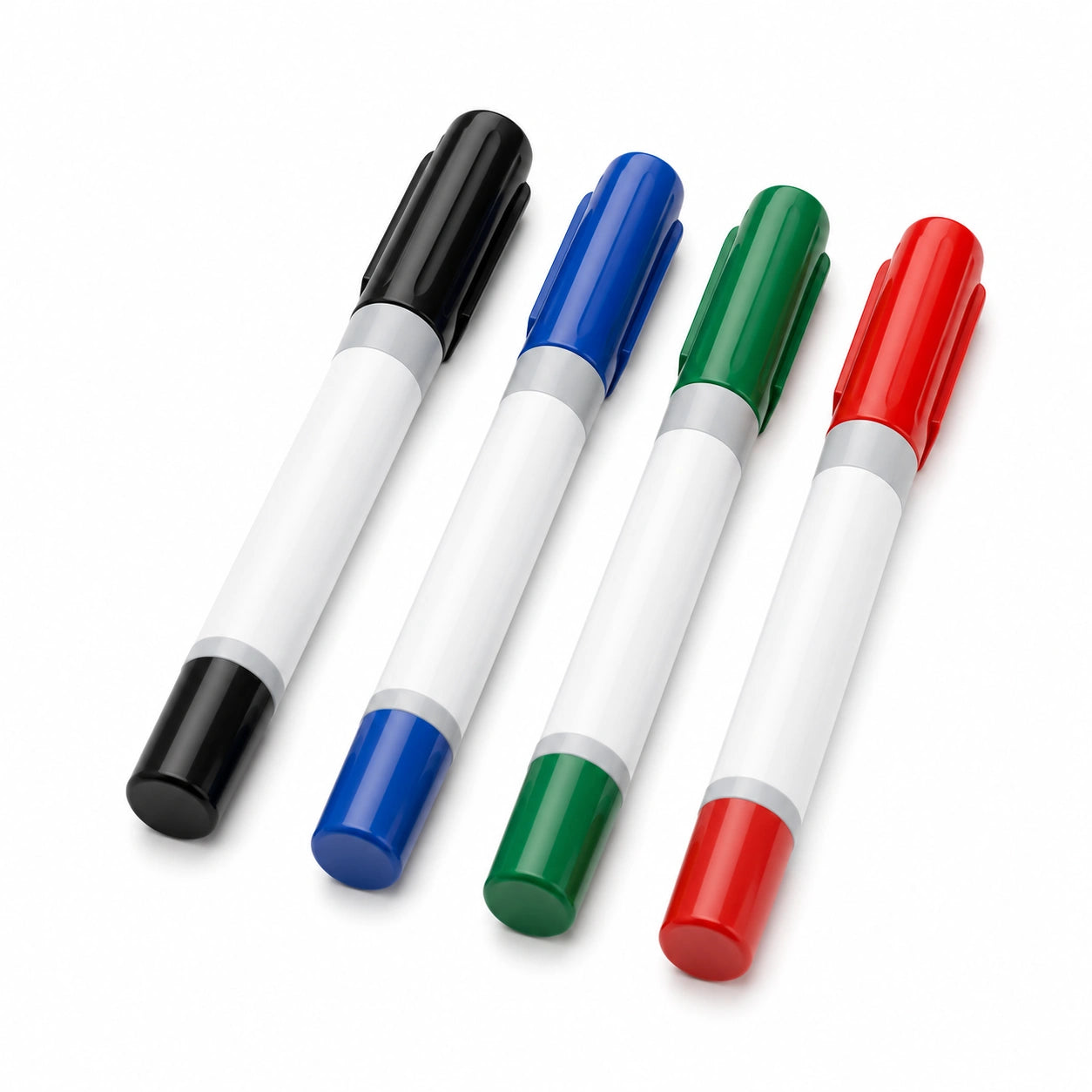 Whiteboard Marker Set 4er Set Schwarz/Blau/Grün/Rot
