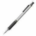 Mechanischer Bleistift 0.5mm Silber/Schwarz, Metallgehäuse, Ergonomischer Griff
