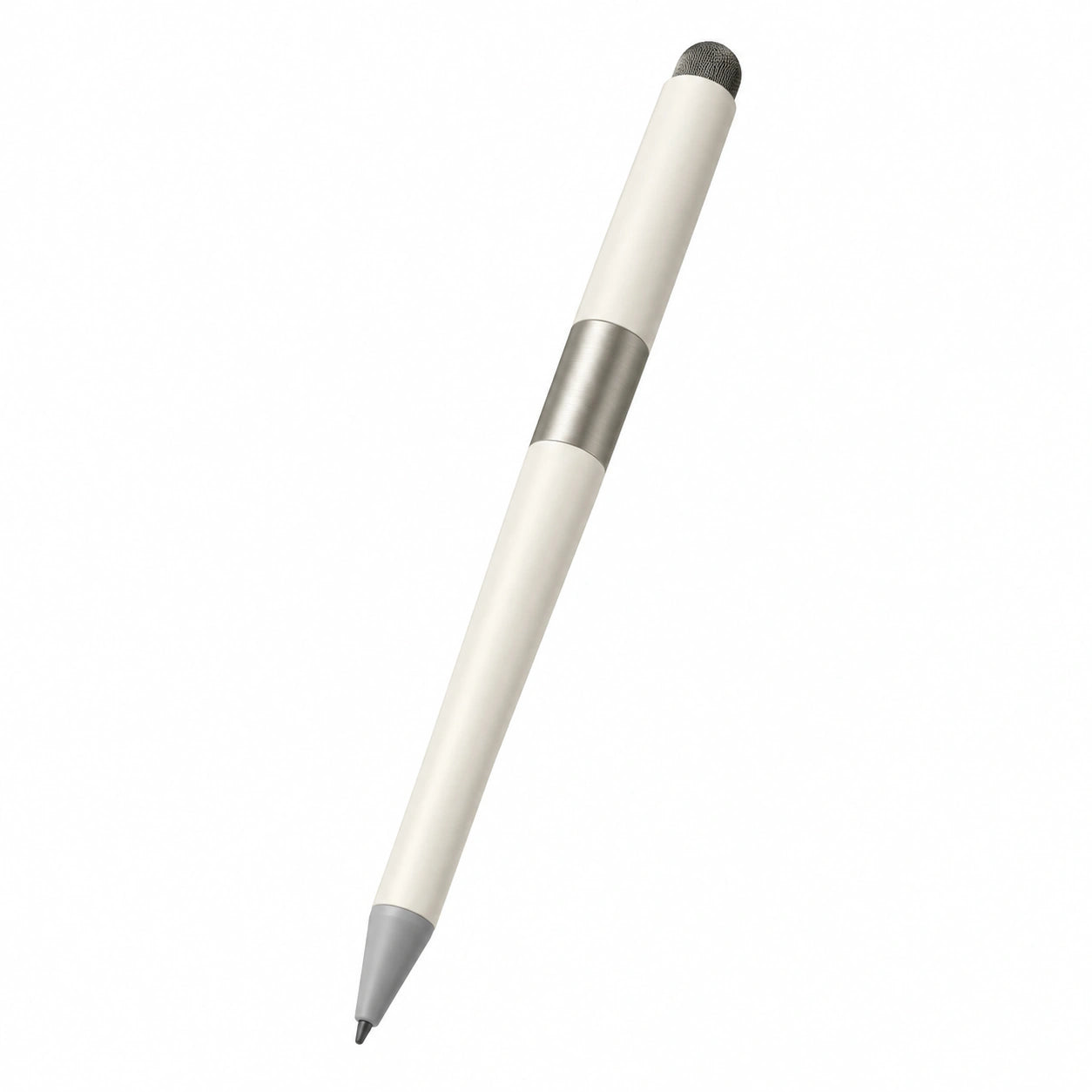 Eingabestift Weiß Grau für Touchscreens und Papier