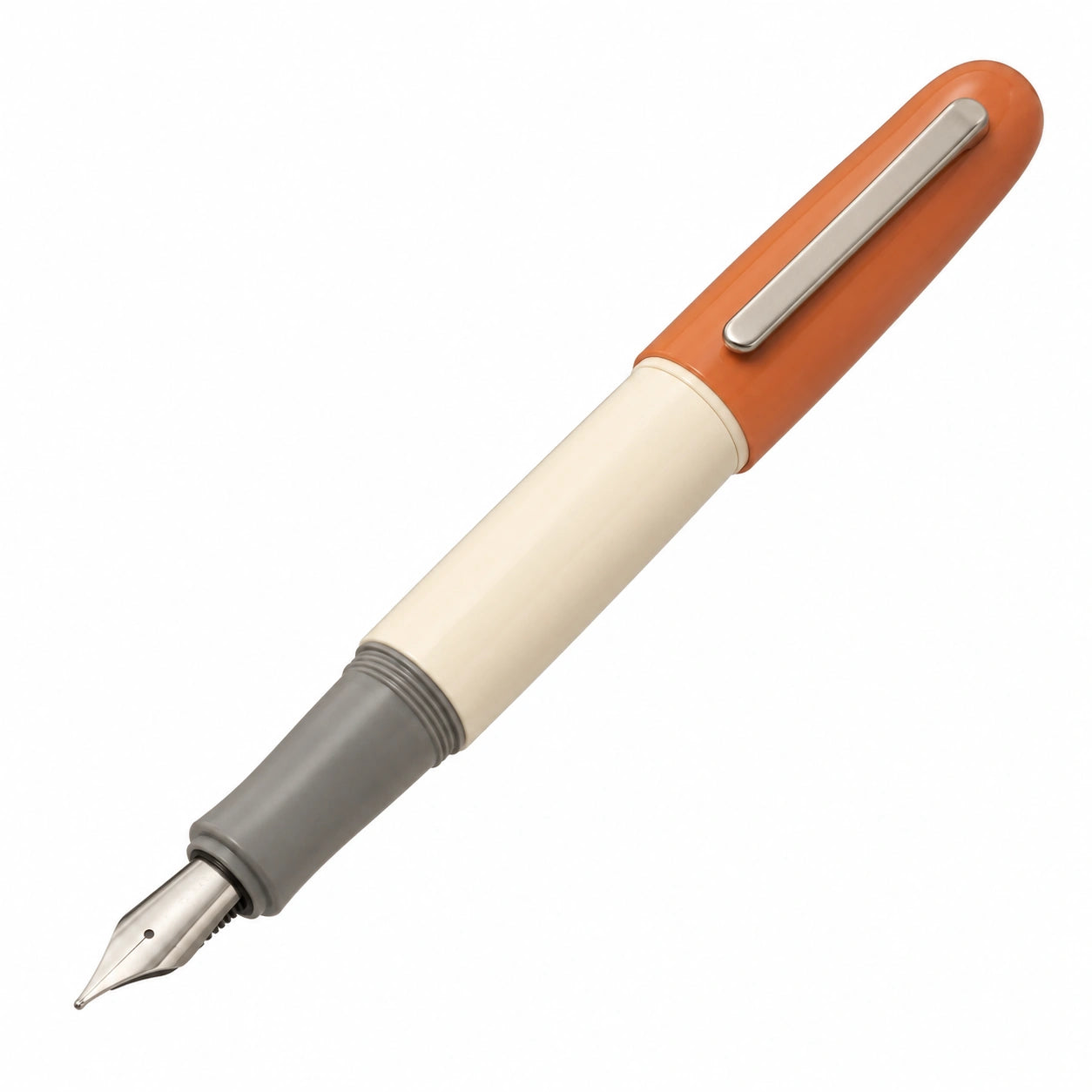 Füllfederhalter Edelstahlspitze Beige/Orange