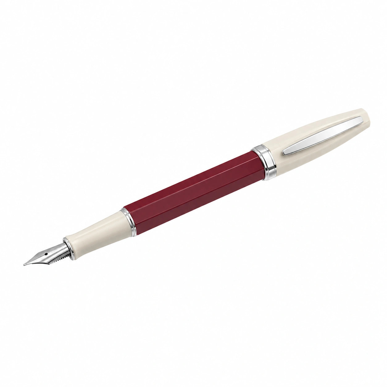 Füllfederhalter Beige/Rot