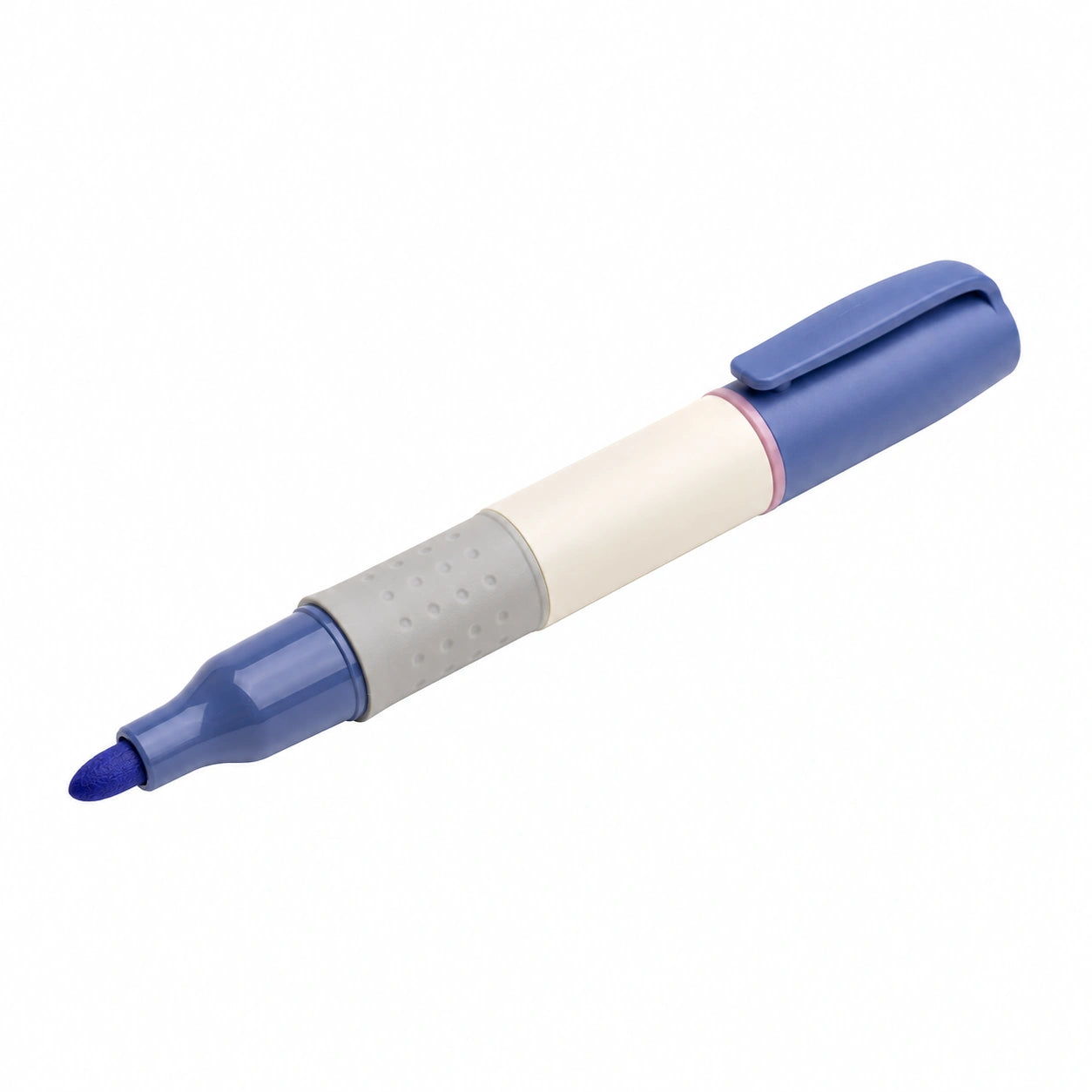 Dicker blauer Marker mit Rundspitze