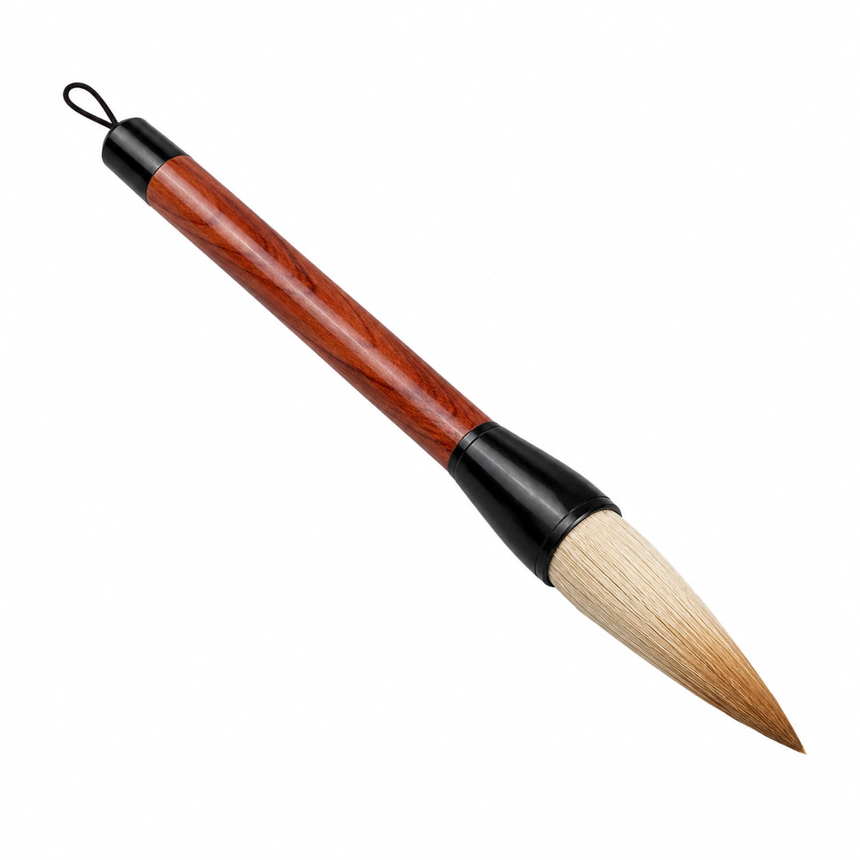 Traditioneller chinesischer Kalligraphiepinsel mit Holzgriff, Rot