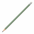 Sechskant-Bleistift mit Radiergummi - Grün