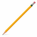 Gelber Bleistift mit Radiergummi