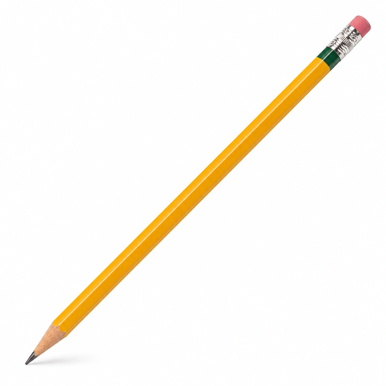 Gelber Bleistift mit Radiergummi