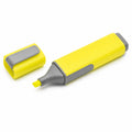 Gelber Textmarker mit Keilspitze und Ergonomischem Design