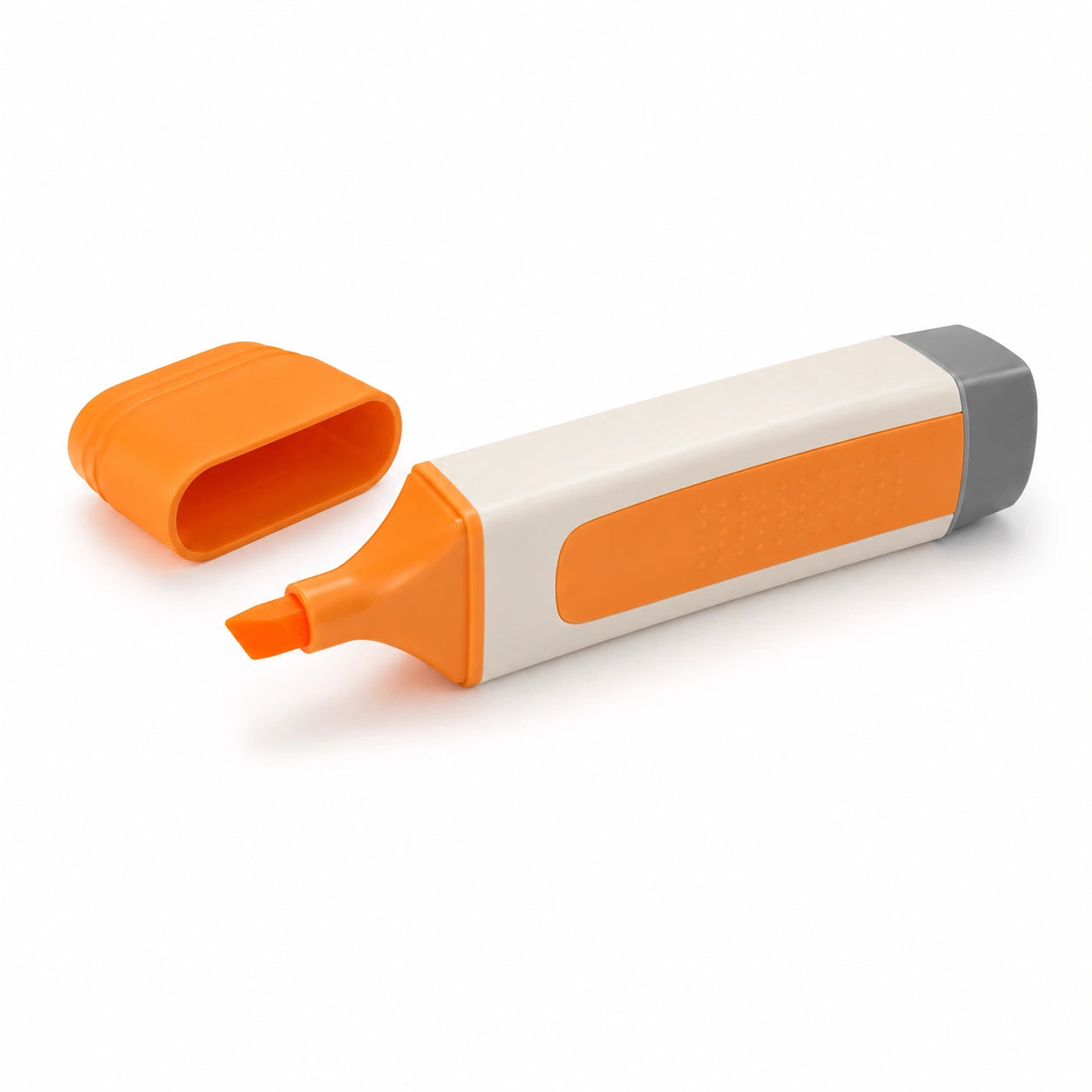 Ergonomischer Textmarker mit Keilspitze, Orange