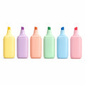 Textmarker Set Pastellfarben, 6 Stück, Ergonomisches Design