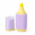 Textmarker Gelb Violett mit Keilspitze