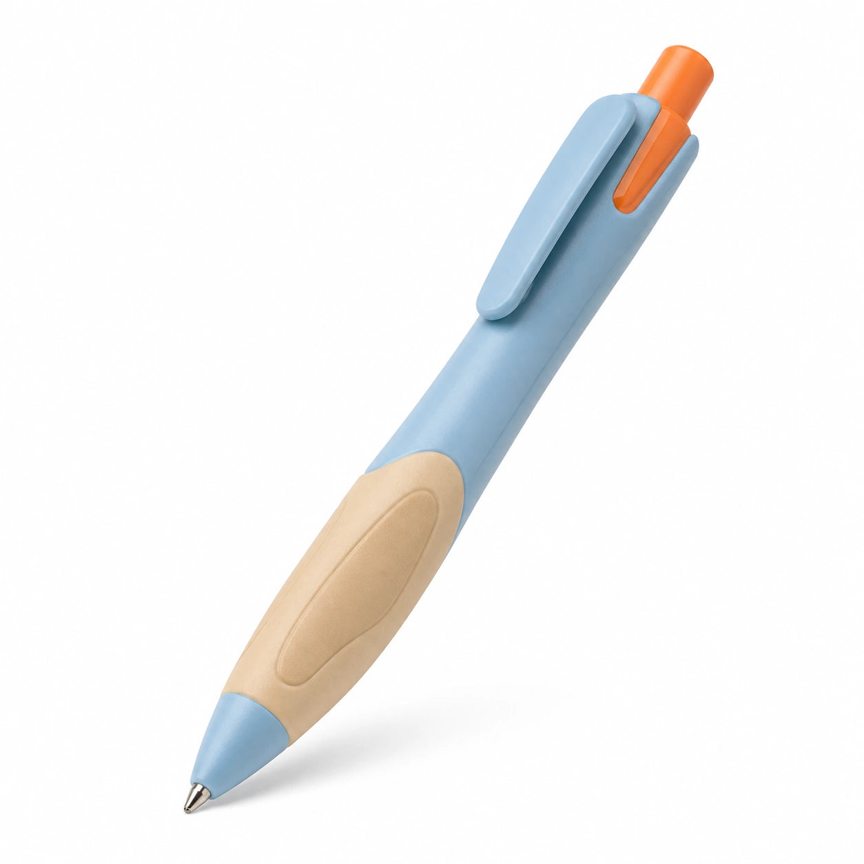 Ergonomischer Kugelschreiber Blau/Orange