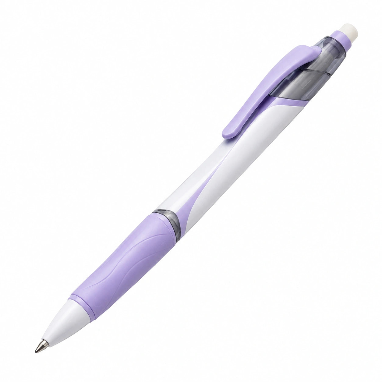 Lila Kugelschreiber mit ergonomischem Griff
